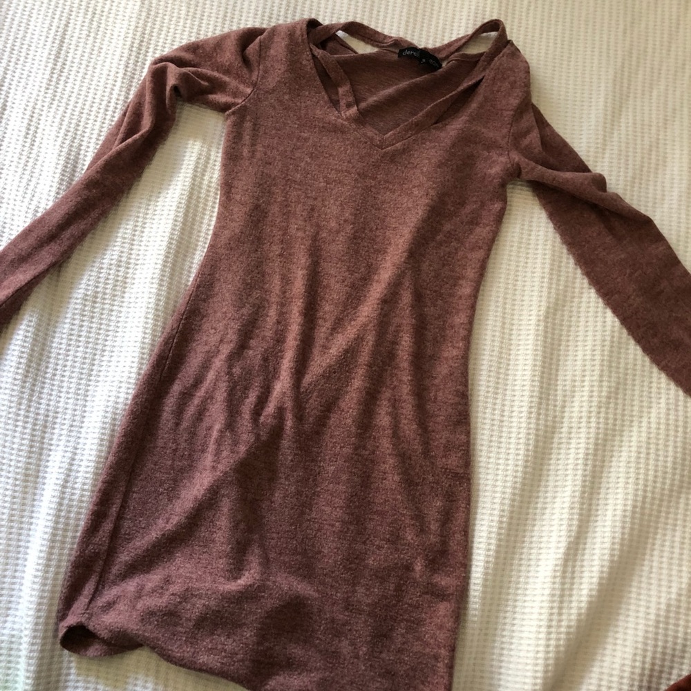 Purple long sleeve dress